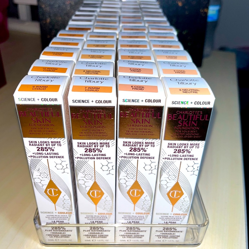 Charlotte Tilbury NIB Beautiful Skin Foundation in Warm Cool & Neutral Shades! - Picture 1 of 10